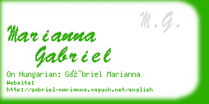 marianna gabriel business card